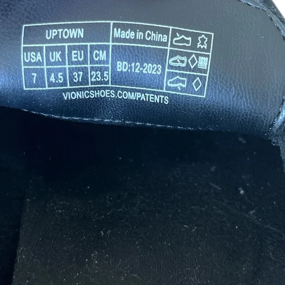 VIONIC Black Suede Leather Comfort Slip-on Loafers Women’s Size 7 - Picture 6 of 9